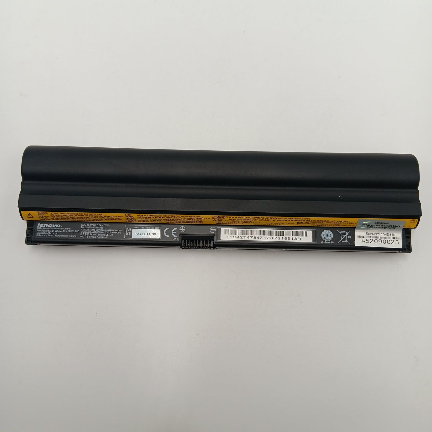 Lenovo 57y4559-tm Lenovo Rechargeable Li-ion battery kc 2011.08