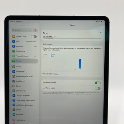 WiFi Only Apple iPad Pro 12.9" 6th Gen 256GB Space Gray MP603LL/A