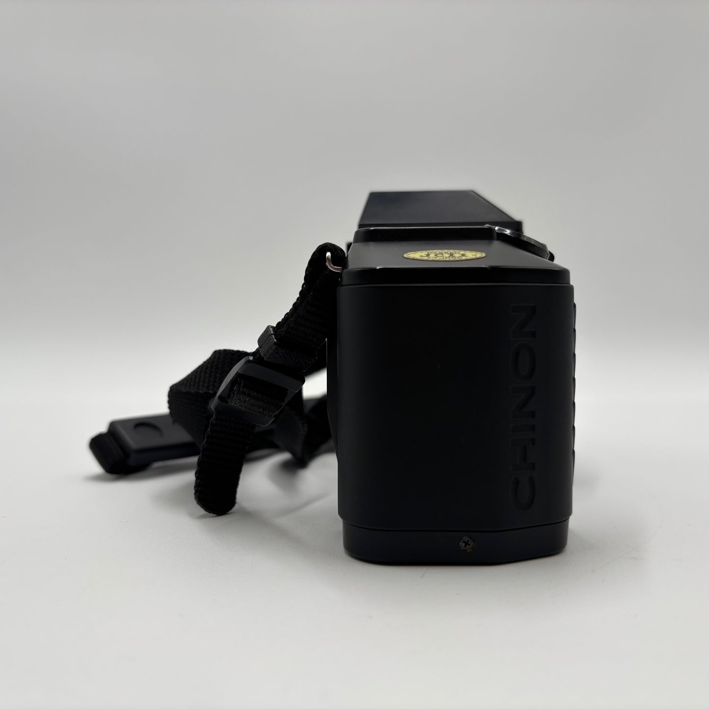 CHINON CP-7m 35MM Film Camera W/Kalimar 175A Flash Black