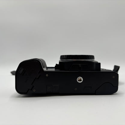 CHINON CP-7m 35MM Film Camera W/Kalimar 175A Flash Black