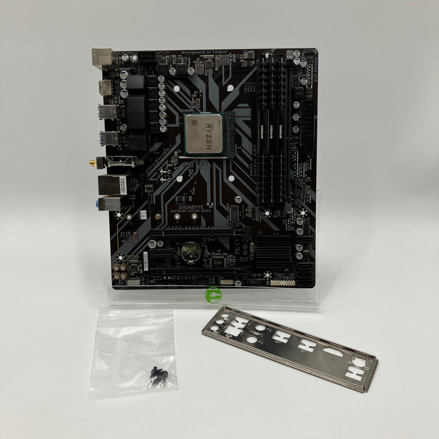Gigabyte B450M Ds3H WiFi CF AM4 microATX AMD Ryzen 7 2700X Motherbroad CPU Combo