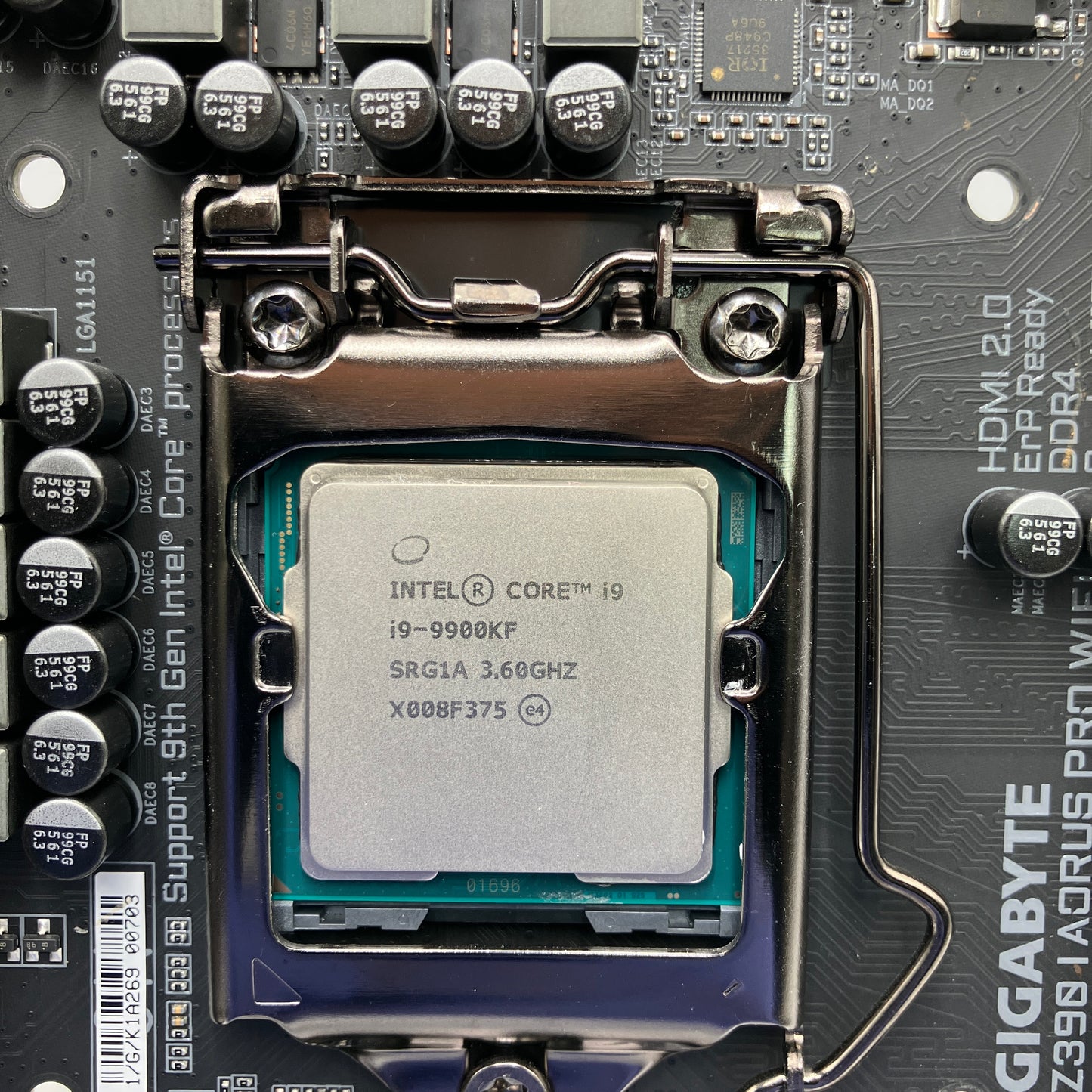 GIGABYTE Z390 AORUS PRO WiFi LGA 1151 Mini-ITX i9-9900KF CPU Motherboard Combo