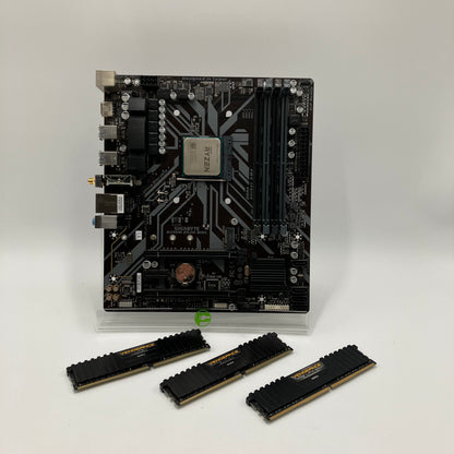 Gigabyte B450M Ds3H WiFi CF AM4 microATX AMD Ryzen 7 2700X Motherbroad CPU Combo