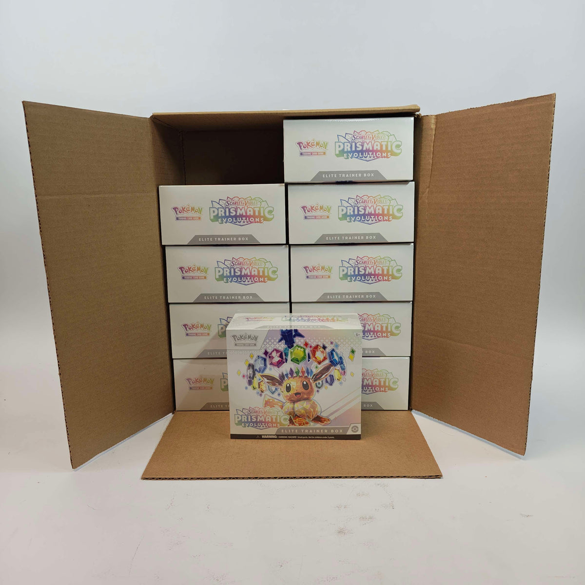 New CASE Pokemon TCG Prismatic Evolutions Elite Trainer Box