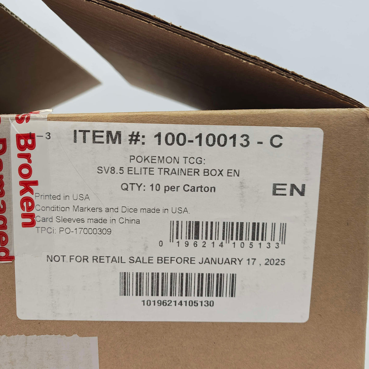 New CASE Pokemon TCG Prismatic Evolutions Elite Trainer Box
